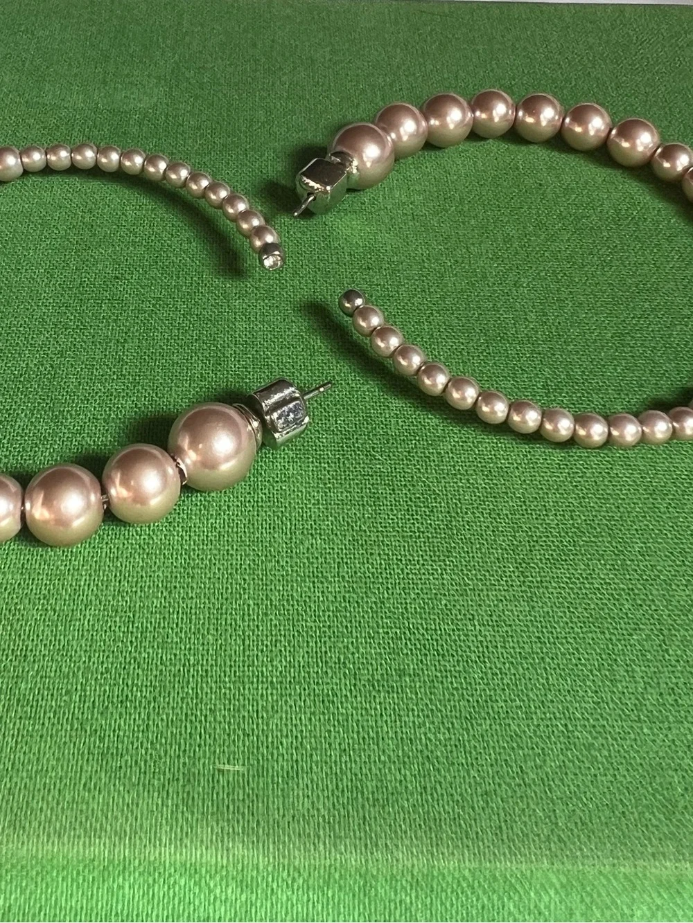Kate Spade Large Faux Pearl Bauble Hoop Earrings
